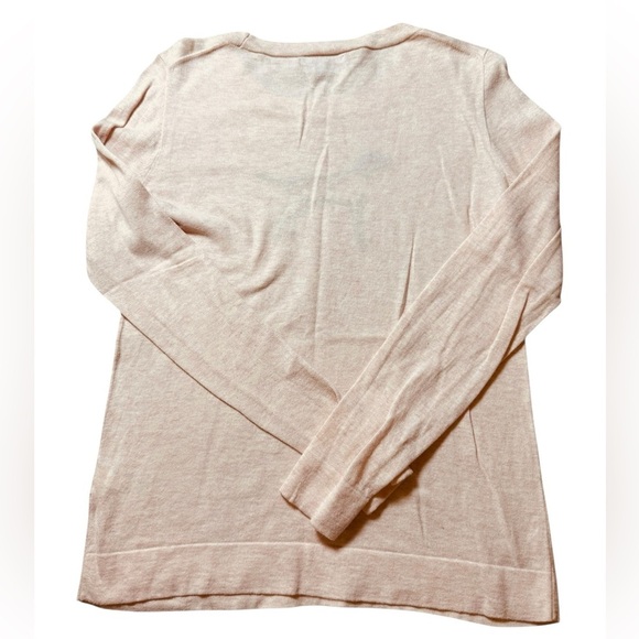 J. Crew mercantile sweater pale pink Heather with brown and white pointer dog - Picture 3 of 4